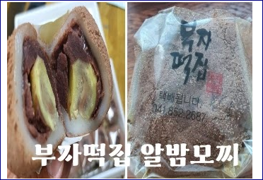 공주 부자떡집 위치 알밤모찌 후기! (산성시장 택배 가격)