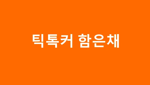 틱톡커 함은채 